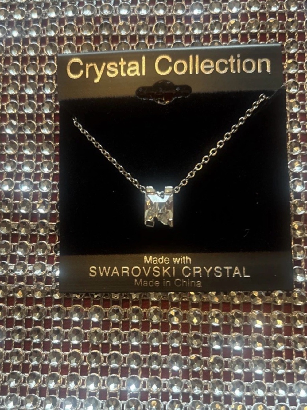 Swarovski Crystal Silver Pendant Necklace 18 inch